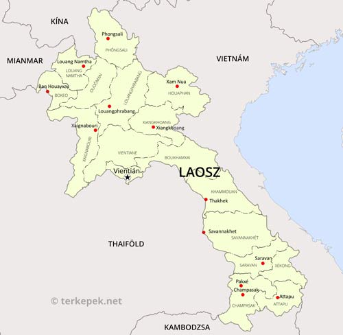 Laosz városai